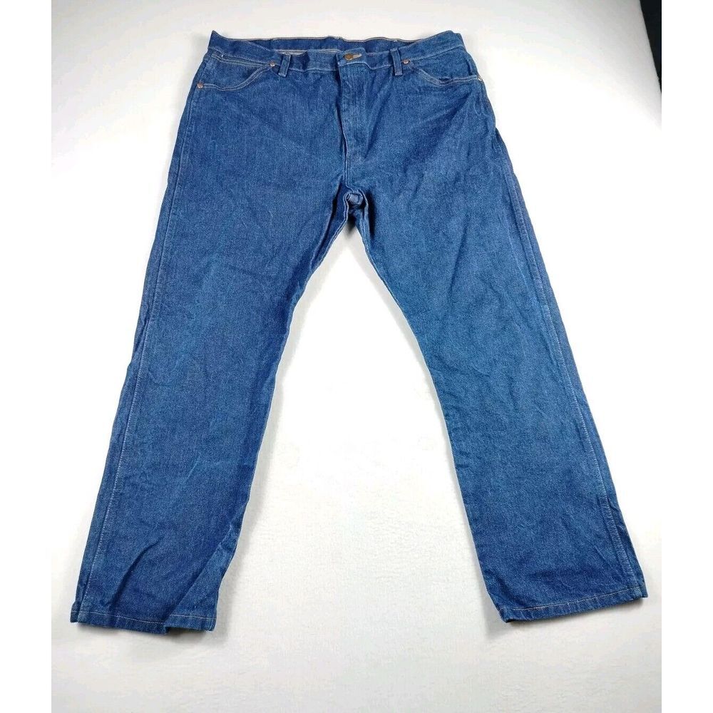 Wrangler Jeans Mens 42 Blue Cowboy Cut Westerncore Cowboycore Rodeo PBR Country